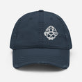 Load image into Gallery viewer, Skull Logo Distressed Dad Hat
