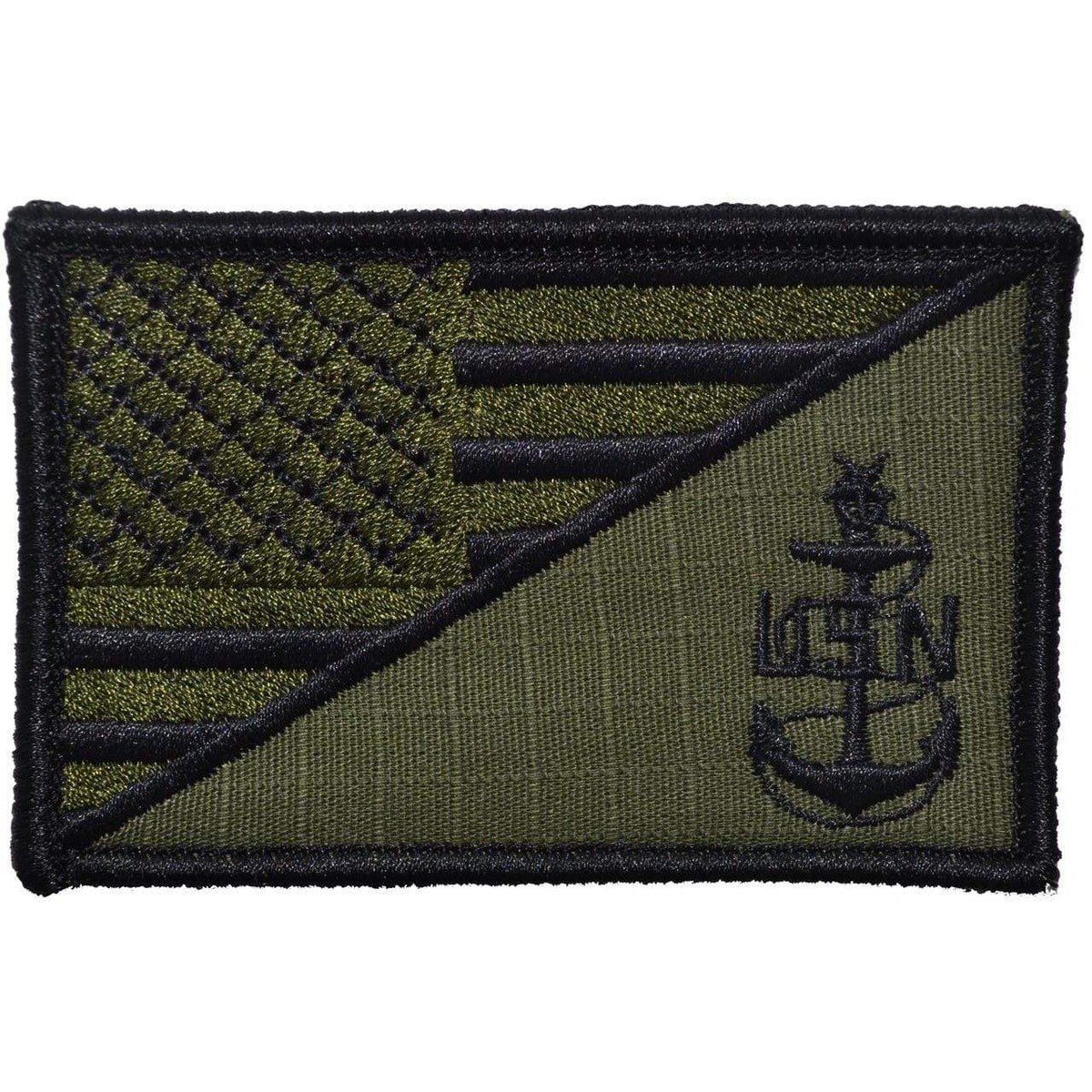 Navy SCPO Senior Chief Petty Officer USA Flag - 2.25x3.5 Patch