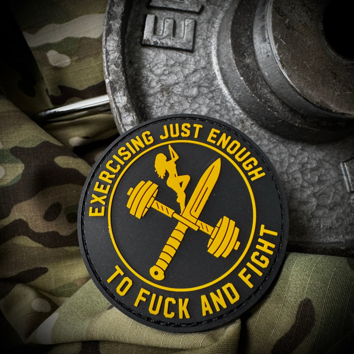 Exercising Just Enough to Fuck and Fight -  3" PVC Patch