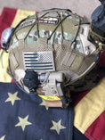 Load image into Gallery viewer, (PAIR of TWO) Reflective 3D US Flag Patch with Hook and Loop
