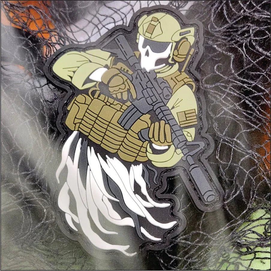 Tactical Recon Ghost - Glow in the Dark - 3.5" PVC Patch