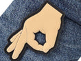 Load image into Gallery viewer, Gotcha Circle Game Fingers PVC Patch - If you look you get hit!
