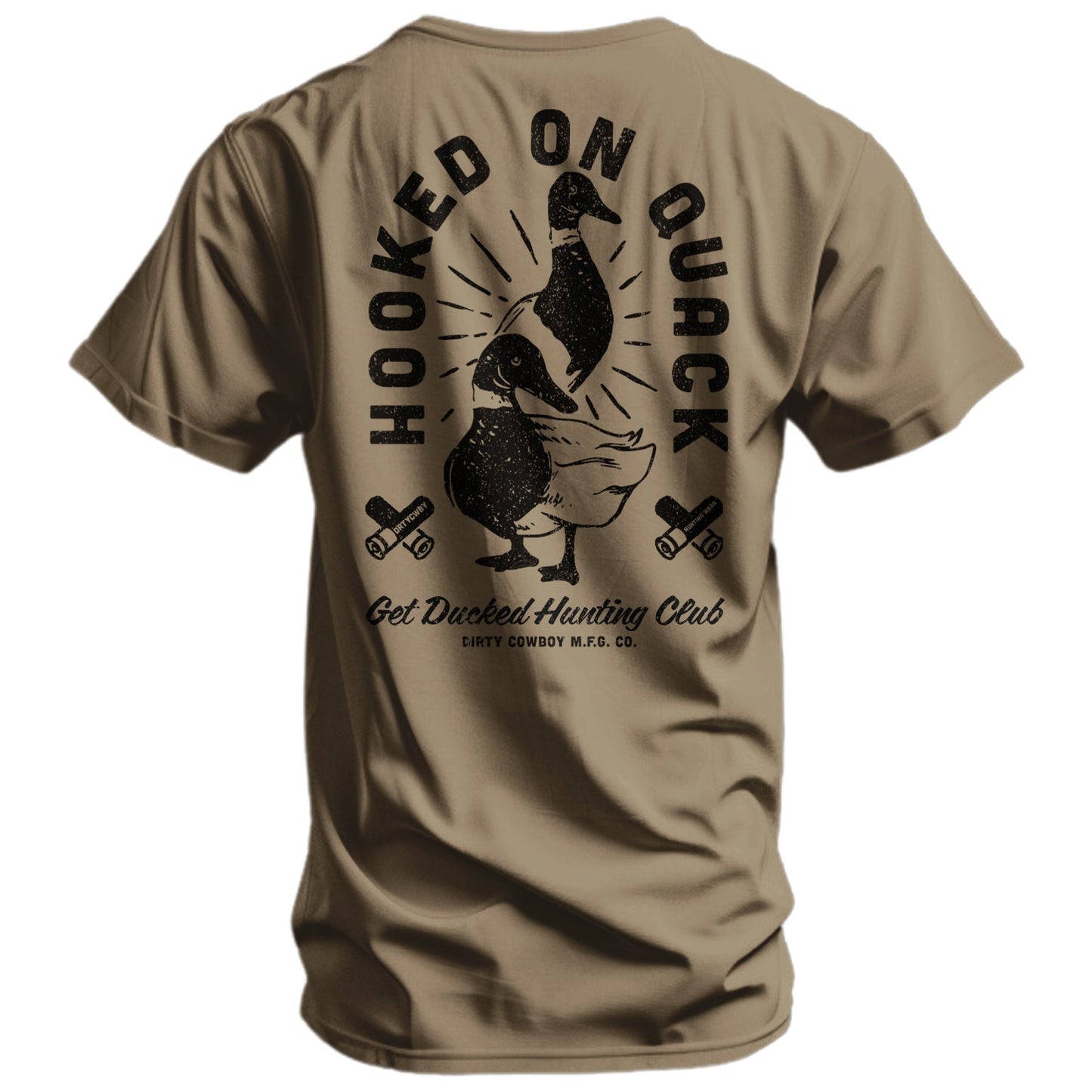 Hooked On Quack Duck Hunting Club Men's T-Shirt