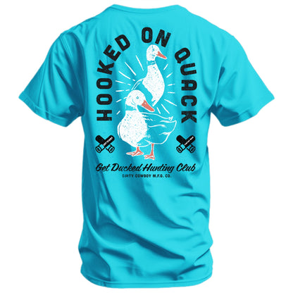 Hooked On Quack Duck Hunting Club Men's T-Shirt