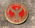 Load image into Gallery viewer, Fight Fire 4 Principles, Dedication, Tradition, Courage and Sacrifice Phoenix Firefighter Challenge Coin 1 3/4"
