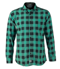 Load image into Gallery viewer, The Titan - Black/Green Plaid Long Sleeve
