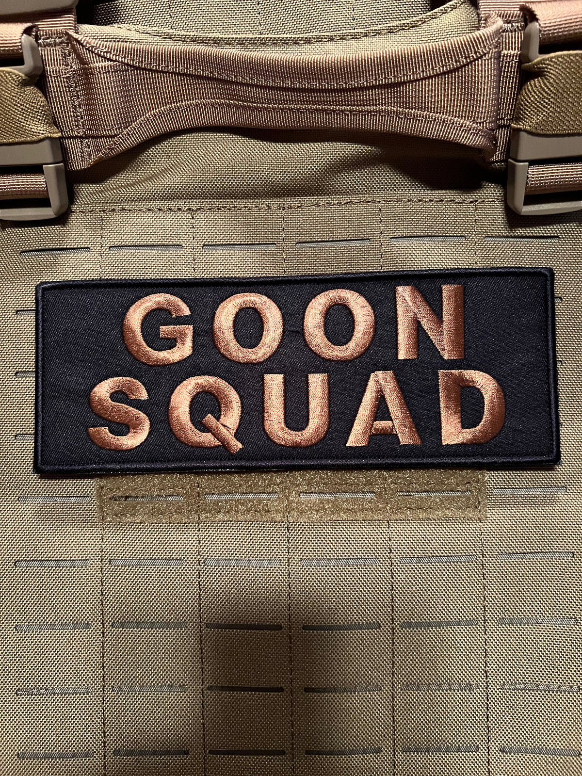 Goon Squad Patch ( 3” x 8”) Raised Embroidered Hook and Loop (Single)