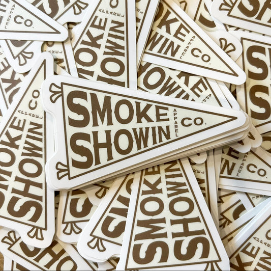 Smoke Showin Banner Sticker