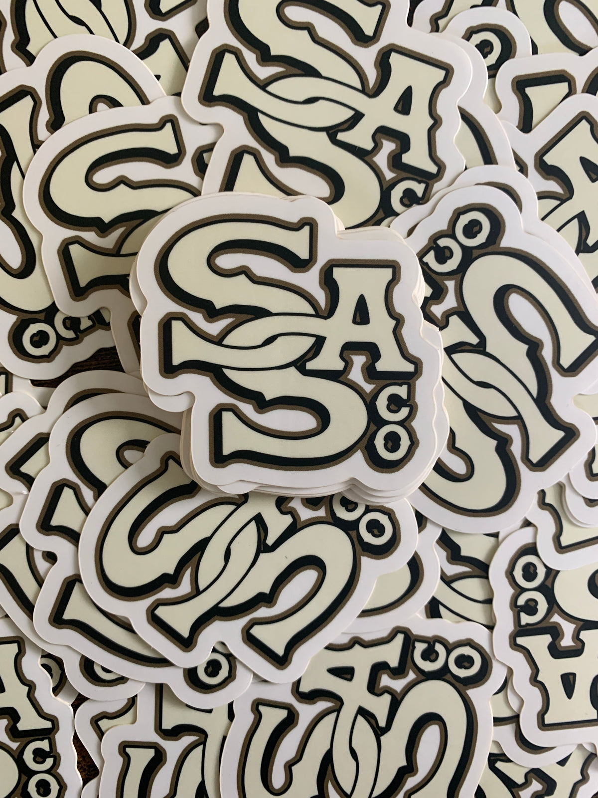 Letter Stack SS Sticker