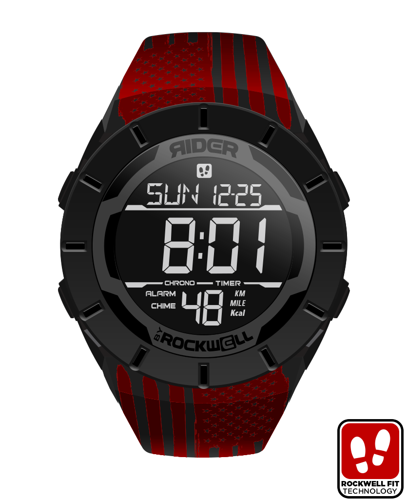 Coliseum Fit™ Assault - Red Edition (Phantom Black) Watch