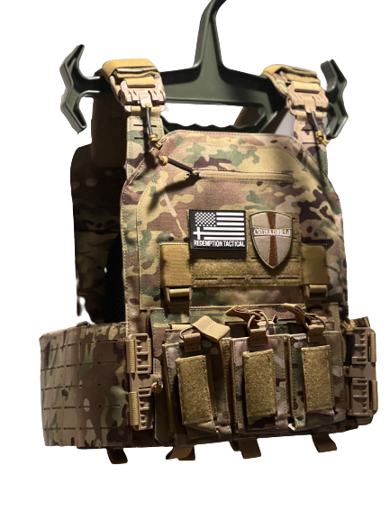 Redemption Tactical® "CRUSADER 2.0 XL” V4 Plate Carrier Vest with Side Cummerbund