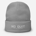 Load image into Gallery viewer, No Quit Embroidered Beanie
