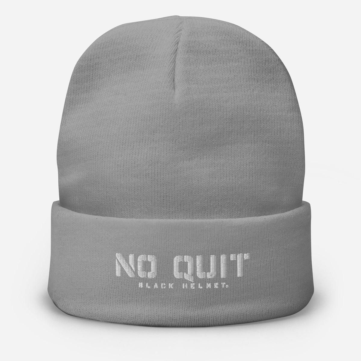 No Quit Embroidered Beanie