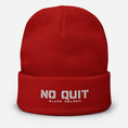 Load image into Gallery viewer, No Quit Embroidered Beanie
