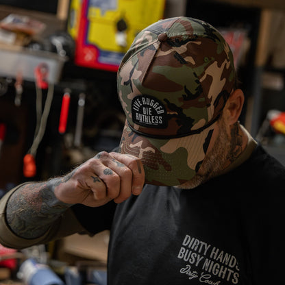 Live Rugged. Die Ruthless Patch Weekender Snapback