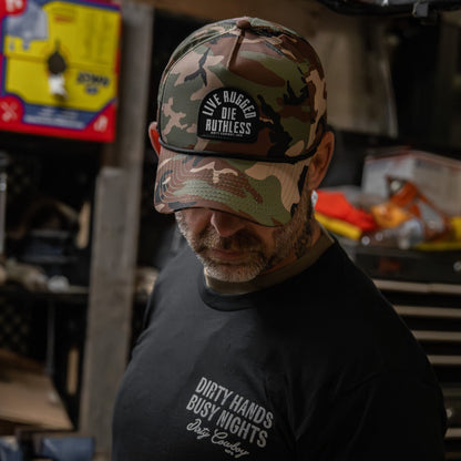 Live Rugged. Die Ruthless Patch Weekender Snapback