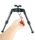Load image into Gallery viewer, Linkogear HB-C03-BLK Carbon Fiber Bipod Picatinny & ARCA Monoball Fix 26mm Mount
