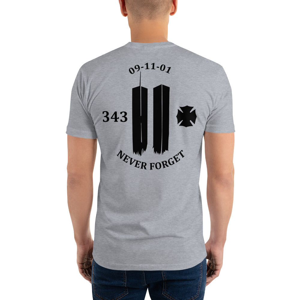 Never Forget 9-11-2001 343 Twin Towers Premium Tee