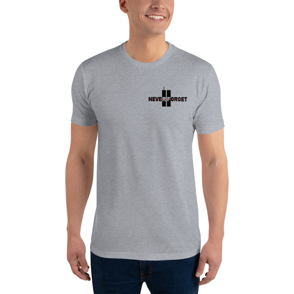 Never Forget 9-11-2001 343 Twin Towers Premium Tee