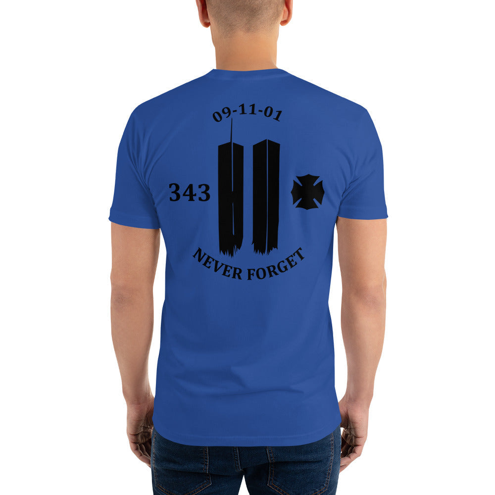 Never Forget 9-11-2001 343 Twin Towers Premium Tee