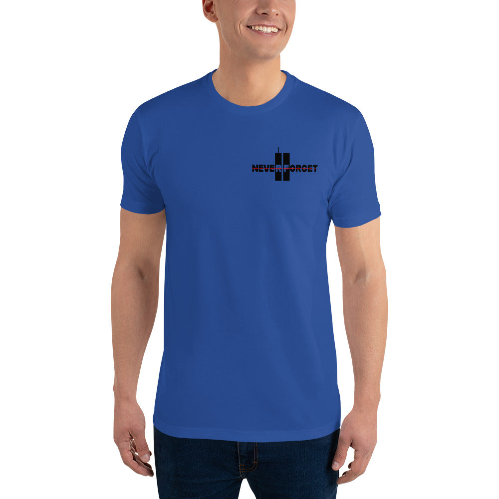 Never Forget 9-11-2001 343 Twin Towers Premium Tee