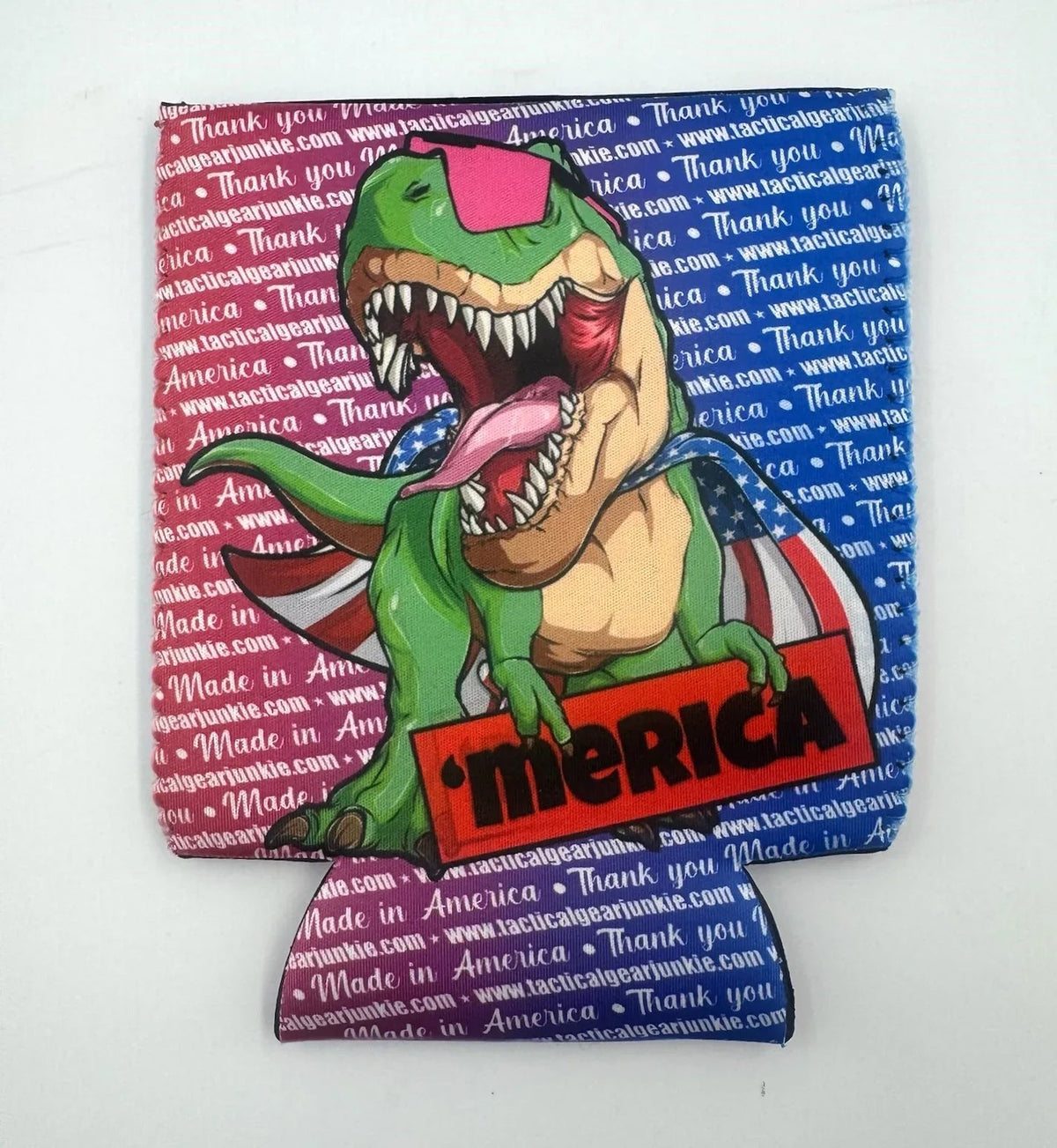 TGJ Neoprene TactiCooler - 'Merica - T-Rex