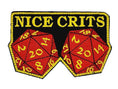 Load image into Gallery viewer, Nice Crits D&D - Roll a set of Natural 20 - Yes they are real -  2.5 x 3.75" Embroidered Patch
