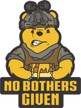 Load image into Gallery viewer, STICKER - No Bothers Given Tactical Pooh Bear Slap - Embrace the Honey Hunt
