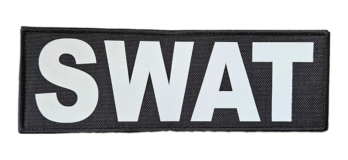 (3"×9") "SWAT" REFLECTIVE VELCRO PATCH