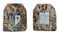 Load image into Gallery viewer, Pair of 10x12 Level IV Ceramic PE Plates Ballistic FRONT AND BACK (SIZE SMALL to LARGE) Curved with Shooters Cut
