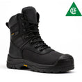 Load image into Gallery viewer, ROCKROOSTER Beaufort Men's Black 8 inch Waterproof Composite Toe Work Boots VAK830
