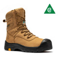 Load image into Gallery viewer, rockrooster Beaufort Men's Brown 8 inch Waterproof Composite Toe Work Boots AK831
