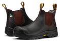 Load image into Gallery viewer, ROCKROOSTER Beaufort Men's Dark Brown 6 inch Composite Toe Pull-on Leather Work Boots VAK631
