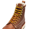 Load image into Gallery viewer, ROCKROOSTER Norwood Men's 6 inch Brown Steel Toe Wedge Work Boots SAP621
