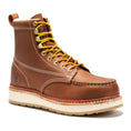 Load image into Gallery viewer, ROCKROOSTER Norwood Men's 6 inch Brown Steel Toe Wedge Work Boots SAP621
