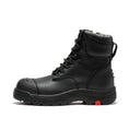 Load image into Gallery viewer, ROCKROOSTER Roslyn Black 7 inch Zip-sided Composite Toe Leather Work Boots CP245Z
