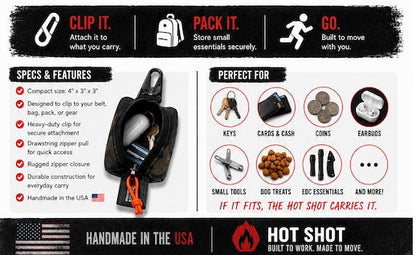 Hot Shot - Scout - Keychain Pouch