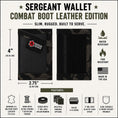 Load image into Gallery viewer, Sergeant Wallet - Combat Boot Leather Edition
