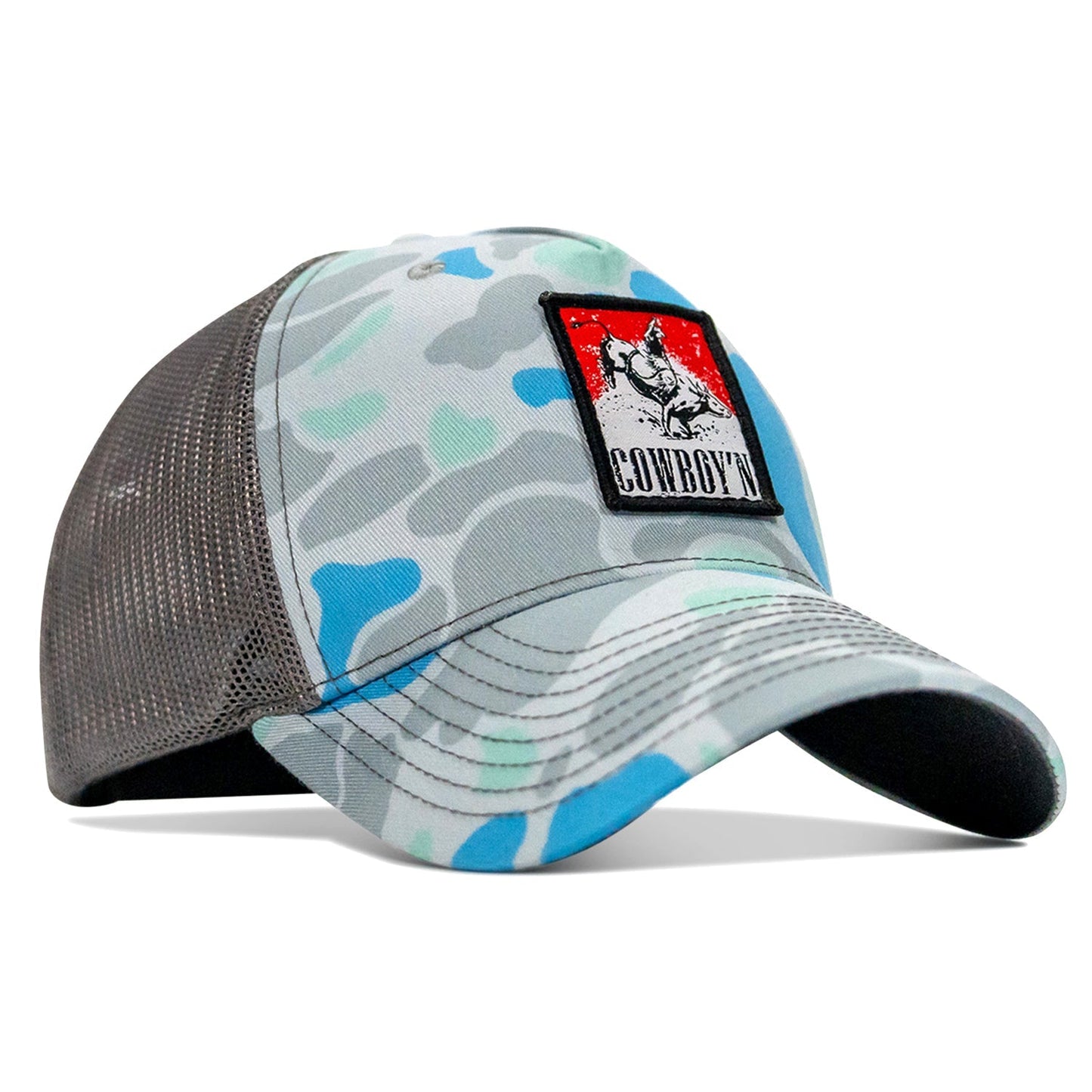 Cowboy'n Patch Mesh Snapback Hat