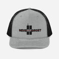Load image into Gallery viewer, Never Forget 9/11 Thin Red Line Trucker Hat
