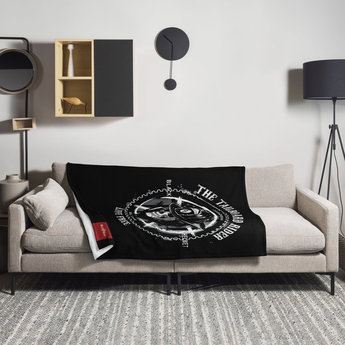 Tailboard Rider Throw Blanket