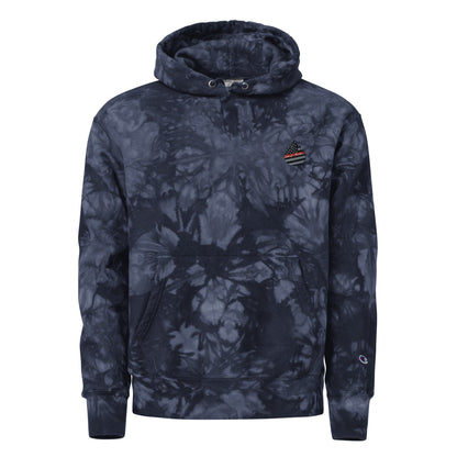 Champion HEAVY Hoodie - Comfortable Cotton Fleece Hoodie with Unique Scrunch-Dye Pattern