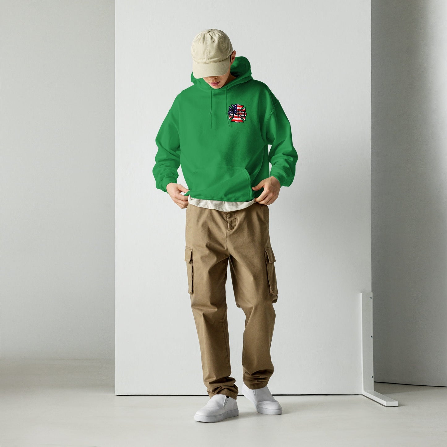 343 Never Forget Pullover Pocket Hoodie
