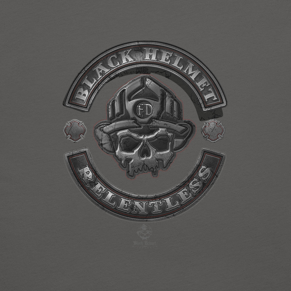 Black Helmet Relentless Biker Premium Tee