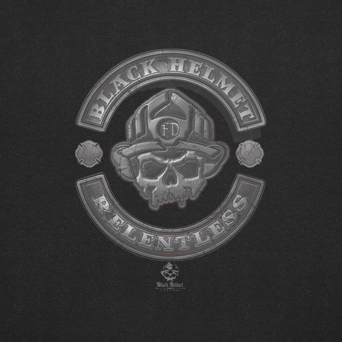 Black Helmet Relentless Biker Premium Tee