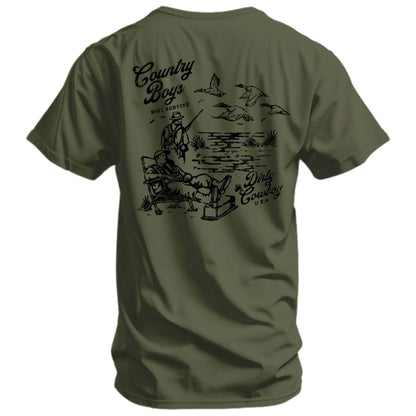 Country Boy's Will Survive Men's T-Shirt