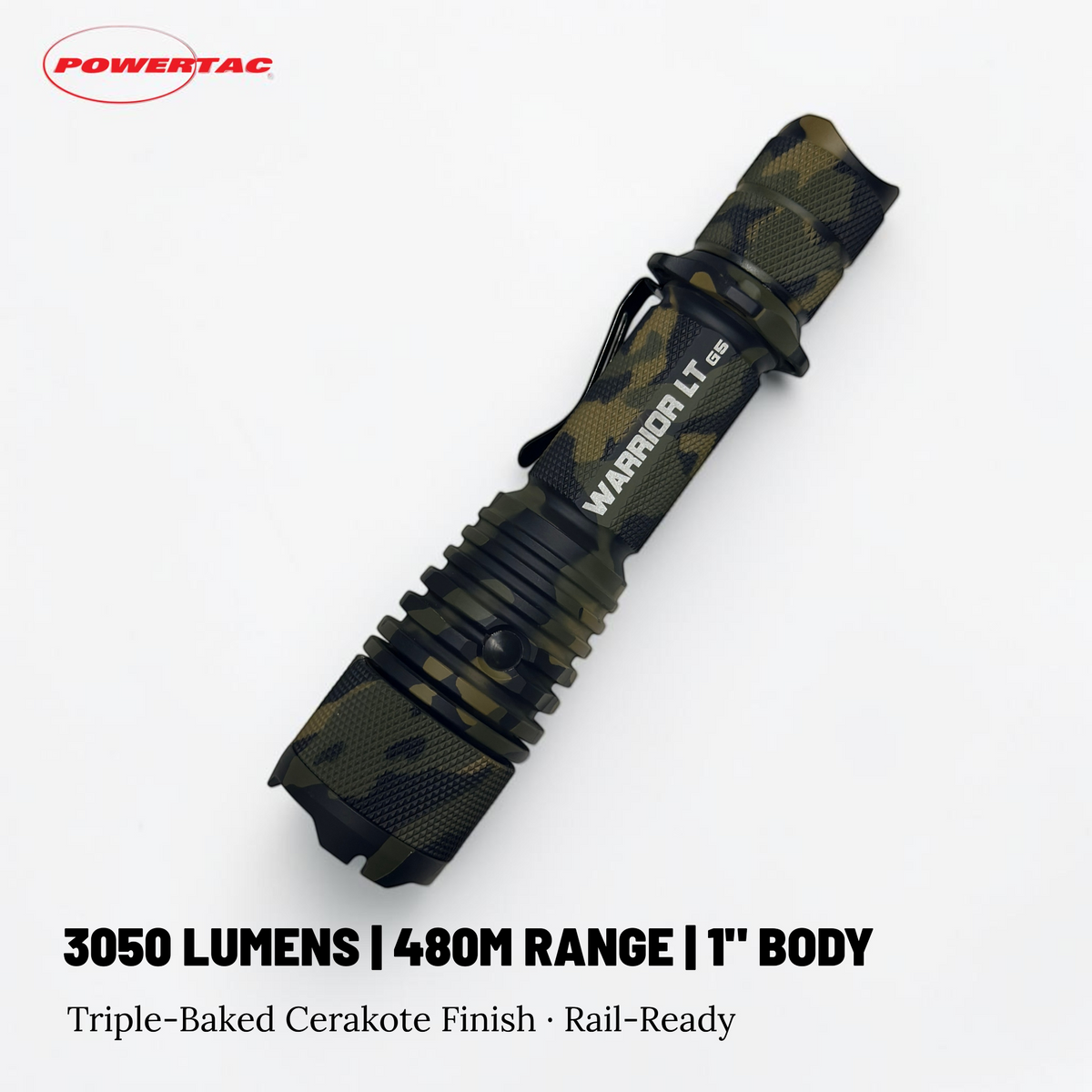 Warrior GEN5 – 3,050 Lumens- Tactical Flashlight