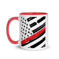 Load image into Gallery viewer, Brotherhood Thin Redline Coffee/ Tea Cup Mug
